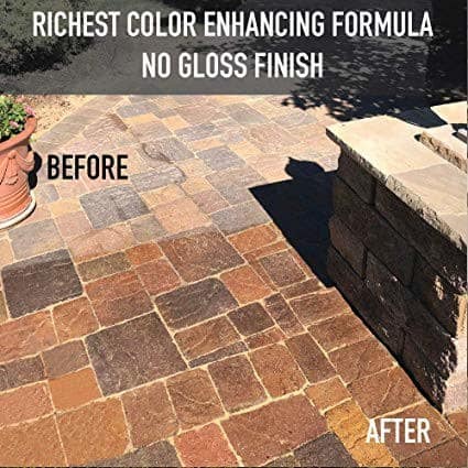 Black Diamond NG+ Dominator Paver Sealer Before and After Black Diamond NG+ Dominator Paver Sealer Before and After