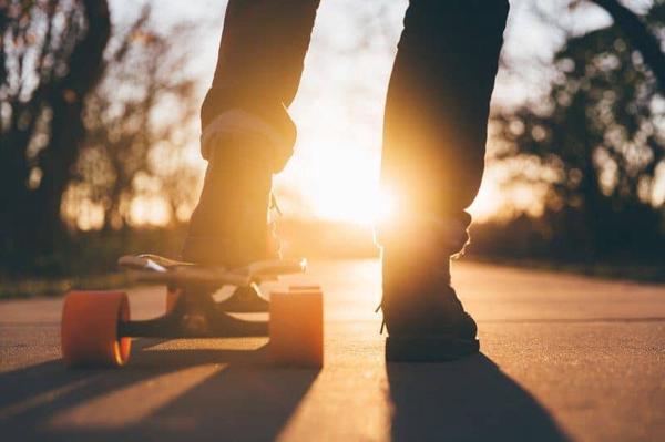 Skateboard on Asphalt Skateboard on Asphalt
